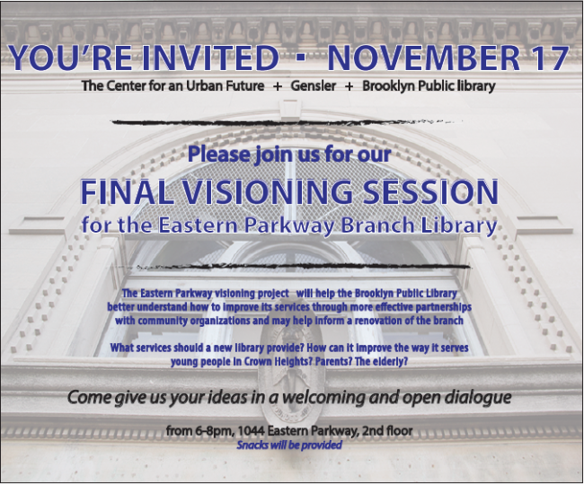 Eastern Parkway Visioning Session Flyer